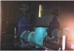 Valve chamber at pumping station